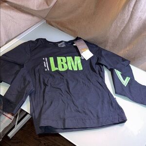 Kids Black and Green Long Sleeve Shirt